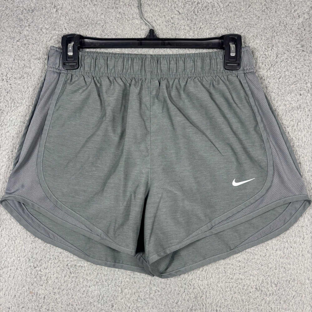 Nike Shorts Women S Gray Tempo Dri-FIT Running Athletic Mesh Lined 3in Inseam